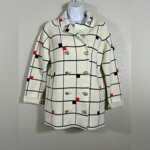 Lilly of‎ California VTG 70’s Coat Sweater Retro Ugly Grannycore Medium